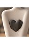 Heart Sculpture Home Decor, Minimalist Figure Embracing Heart Statue, Wife or Her, 3D Printed - 5