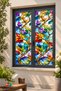 Stained Glass Patterned Self-Adhesive Window Film - 3
