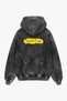 "Envy and Greed" Printed Vintage-Washed Black Oversized Unisex Hoodie - 2