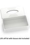 Woven Texture Tissue Box with Slotted Lift-Off Lid, Rectangular Tissue Holder for Loose Tissues - 4