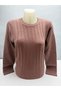 WOMEN'S SWEATER WITH PATTERNED KNIT