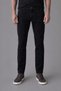 Anthracite Denim Zipper-Front Washed Jeans