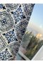 Kitchen Curtain, Closely Pleated, 1/3 Tile Pattern, with Fringe, Short Curtain Rail, Modern Drapery Curtain - 4