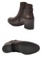 Coffee-Colored Genuine Leather Zip-Up Boots with a Front Design that Are Stylish and Comfortable for Women 92157-1 - 5