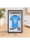 Erling Haaland Manchester City No. 9 Collectible Jersey Frame, 23 x 15 cm - 6
