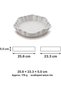 Wave Scalloped Valet Tray, Minimalist Catch-All Tray for Keys, Jewelry, Entryway, Marble - 6