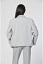 Men's Double-Breasted Blazer with Wrap Closure - Gray-Gray - XS/S - 8