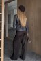 Brown Wide-Leg Barrel Pants - 4290 - 5