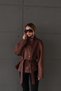 Stand-Up Collar Suede Jacket - 3