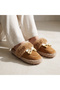 Women's Plush House Slippers Non-Slip Silent Sole Winter Comfortable Slippers - 4