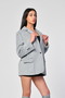 Stamp Blazer Jacket - Gray - 3