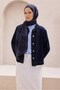 Fresh Lena Shawl - 1724-08 Navy Purple