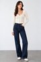 Women's Cardigan-Style Sweater with Lace Collar and Buttons - 4