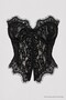 Lace Corset Blouse LCV0010 BLACK - 6