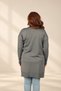 Women's Self-Patterned Diamond Patterned Geometric Patterned Button-Front Plus-Size Tunic Cardigan - 4