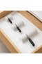 In-Drawer Knife Organiser Set of 3, Knife Holder for Chef, Utility and Paring Knives, 12.2 cm, White - 2