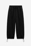 Shorts with a Detailed Drawstring, Stretch Waistband, and Barrel Fit with a Shard-Patterned Design - 6