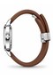 Square Soft Touch Brown Strap Wristwatch - 3