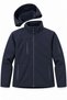 Men's Waterproof Jacket with Fleece Lining and Detachable Hood - Navy Blue - 3