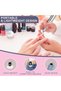 Professional Nail Drill 35000 RPM, Nail Polisher, Electric File, Nail Drill, Electric Manicure and Pedicure Set, Kit 11 Burrs Bits, LED Touch, Remove Acrylic Gel/Enamel/Callus White - 5