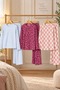 3-Piece Women's Striped Regular-Fit Pajama Set, Lilac