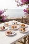 Vetrina 7-Piece Porcelain Dessert Set for 6 People, Orange