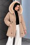 Short Nova Jacket with Waist Tunnel TSD260361 taupe color - 5