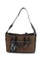 Coffee-Colored Guja 4-Compartment Zipper Women's Shoulder Bag and Handbag