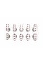 Nails gel application white color style dots - large - 2