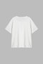 Corset Teal-Printed Relaxed Fit White Women's T-Shirt - 2