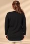 Women's Beaded, Striped Pattern, Block-Print Plus-Size Viscose Knit Tunic Blouse - 4