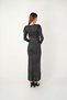 Wrap-Neck Dress with Belt Detail - SILVER - 5