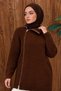 Side-Zip Closure Knit Sweater TSD260371 Brown - 4