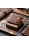 Luxury Genuine Leather Card Holder and Business Card Holder - Ultra-Thin Wallet