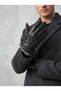Men's Black Faux Leather Gloves with Fur-Lined Design (Sizes L and XL) - 3