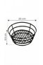 Luxury Thermoplastic-Coated Round Metal Serving Basket for Cafes and Restaurants—Potato and Bread Serving Bowl and Plate - 5