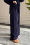 44463 - Stylish, Comfortable, Soft Modal Knit Women's Top and Bottom Set with Button Details - 5