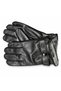 Men's Black Faux Leather Gloves with Fur-Lined Design (Sizes L and XL) - 5