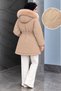 Short Nova Jacket with Waist Tunnel TSD260361 taupe color - 6