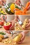 ® 5-Piece Metal Kitchen Prep Set, Vegetable and Fruit Peeler, Knife, and Pit Remover - 2