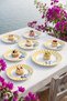 Vetrina 7-Piece Porcelain Dessert Set for 6 People, Yellow