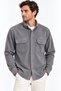 Suede-Look BATTAL SLIM-FIT MEN'S SHIRT