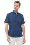 Button-Down Collar Short Sleeve Shirt