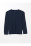 Nevavm Navy Blue Combed Cotton Plain Men's Underwear Undershirt with Difference - 5