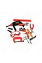 Toy tool set with drill and protective goggles - 3