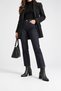 Women's Black Pointed Toe 7 cm Thick Heel Zip-Up Boots with Non-Slip Soles—Stylish Winter Boots - 3