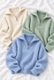 Set of 3 Unisex half-zip selanik knit sweaters—Complete Set