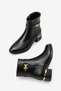 Palou Women's Heeled Boots - Matte Black Rustic - 4