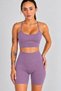 Joy Model Women's Cross Back Seamless Sports Bra Gathering Sports Bustier Fitness Pilates Yoga Bra - 4