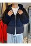 Navy Blue Plush-Lined Fleece Jacket - 2